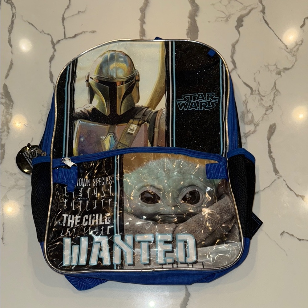 Star Wars Blue and Black Mandalorian Backpack